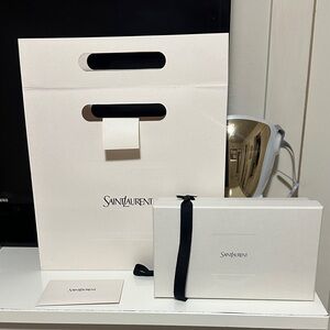 Saint Laurent Cream Gift Set with Black Accents